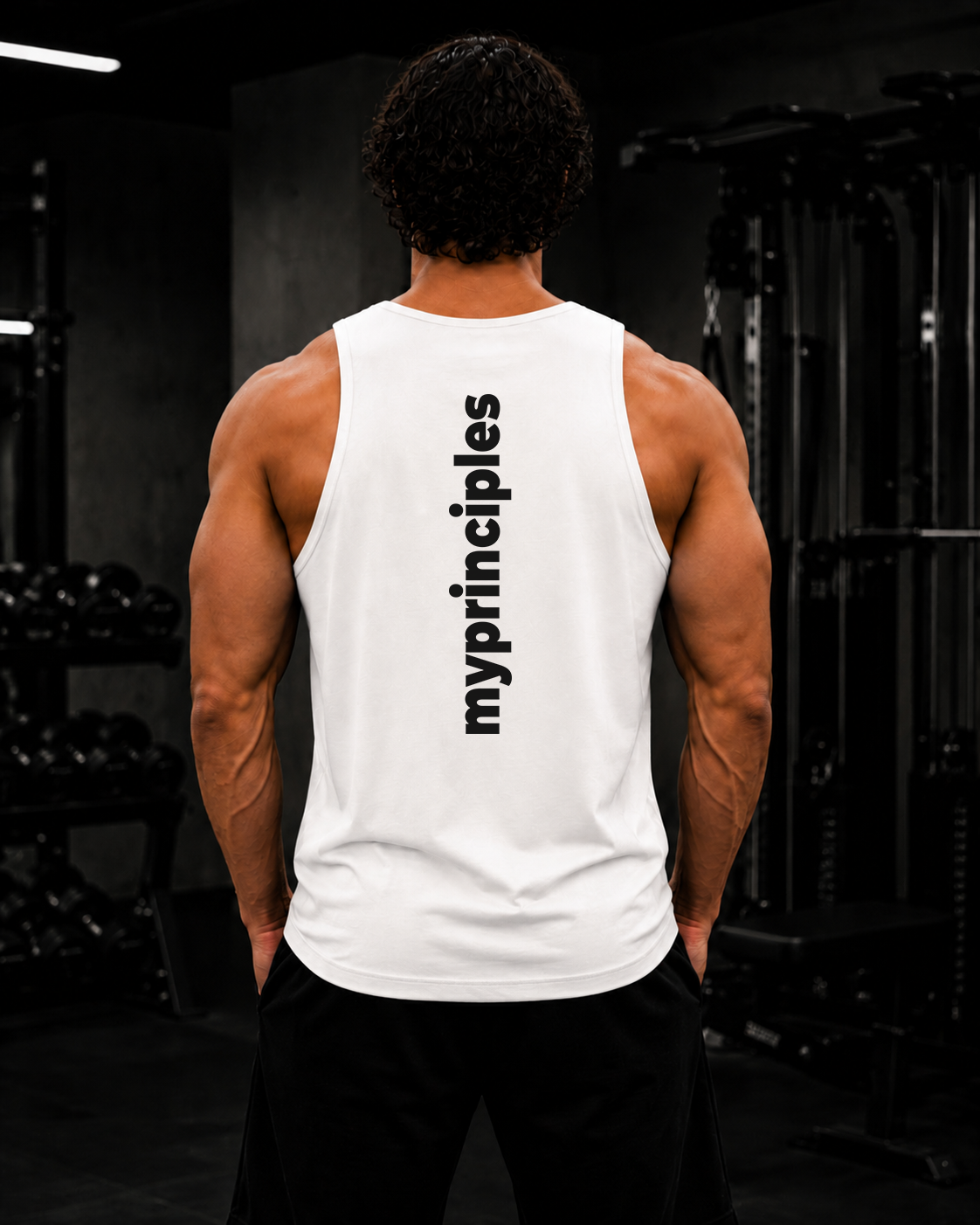My Principles Logo Tank Top Premium Minimalist Performance Muscle Tank