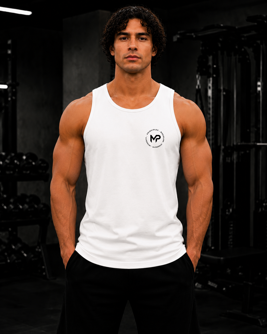 My Principles Logo Tank Top Premium Minimalist Performance Muscle Tank