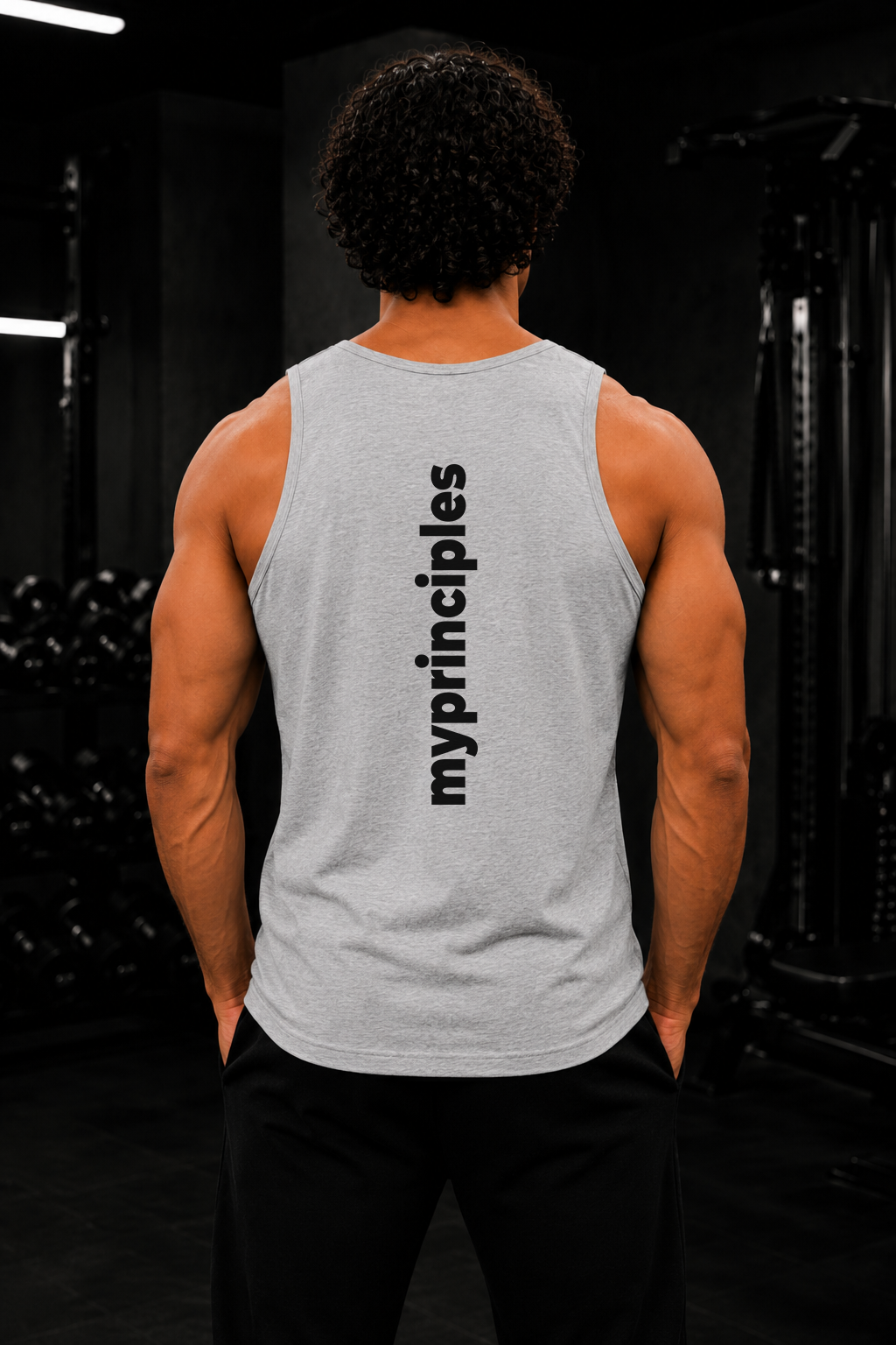 My Principles Logo Tank Top Premium Minimalist Performance Muscle Tank